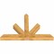 Ekena Millwork Saratoga Rough Sawn Timber Gable Bracket, Western Red Cedar, 72"W x 48"H x 6"D x 6"F, 16/12 Pitch GBW072X48X0606SAR00RWR - alternate 2